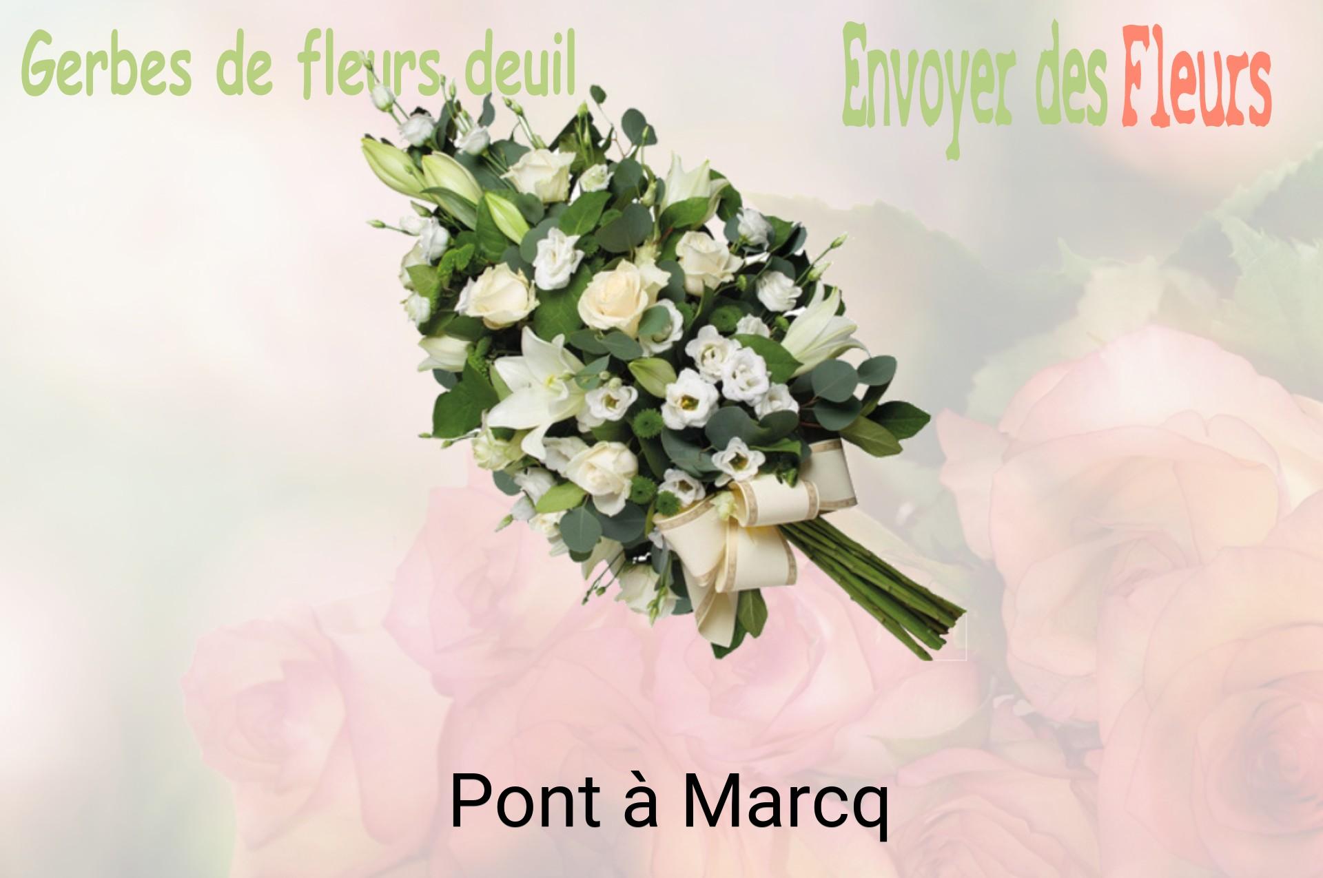 Gerbe de fleurs de deuil livrée à Pont-à-Marcq
